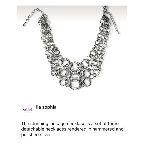 Lia Sophia Set: necklace, earrings and bracelet - Picture 2 of 2